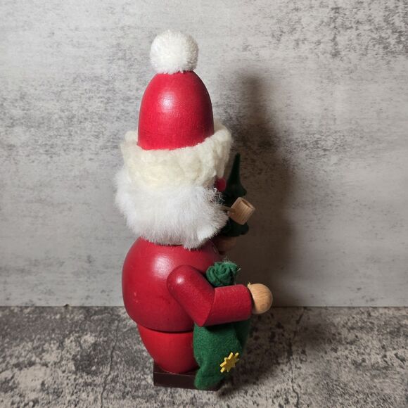 Christian Ulbricht Incense Smoker Santa Claus Germany W Pipe & Tree Erzebirge - Picture 3 of 8
